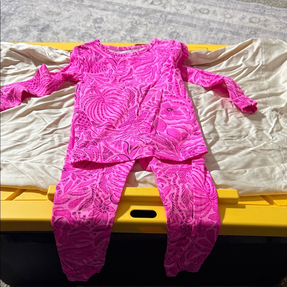 Lilly Pulitzer Vibrant Pink Kids Pajama Set